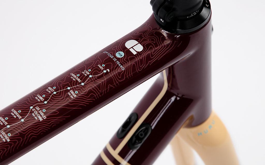 Chapter2 Huru Disc Brake Frameset (Maroon) - BUMSONTHESADDLE