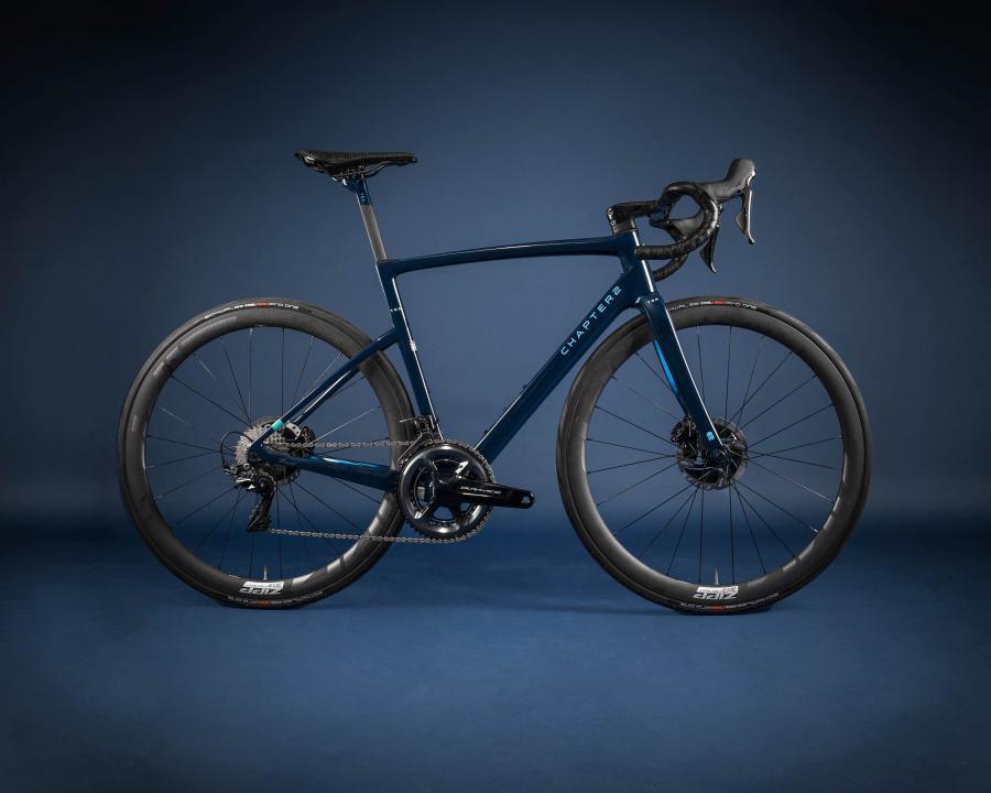 Chapter2 TOA Race Disc Brake Frameset (Blue/Cyan) - BUMSONTHESADDLE