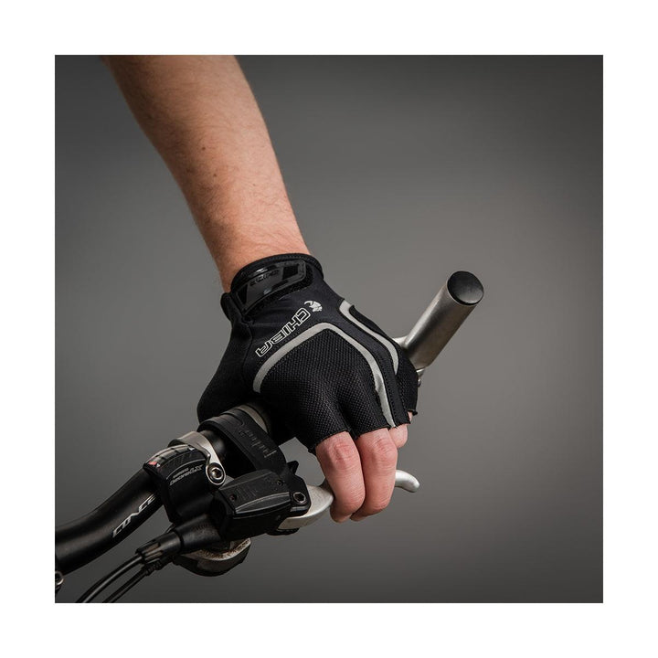 Chiba Gel Air Reflex Mens Cycling Gloves (Black) - BUMSONTHESADDLE