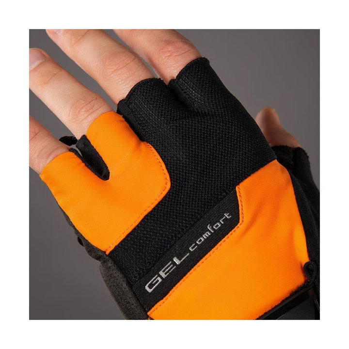 Chiba Gel Comfort Mens Cycling Gloves (Orange) - BUMSONTHESADDLE