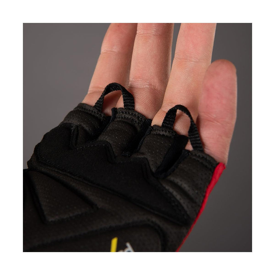 Chiba Gel Comfort Mens Cycling Gloves (Red) - BUMSONTHESADDLE