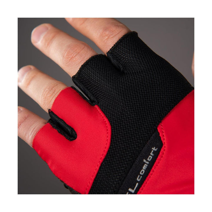 Chiba Gel Comfort Mens Cycling Gloves (Red) - BUMSONTHESADDLE