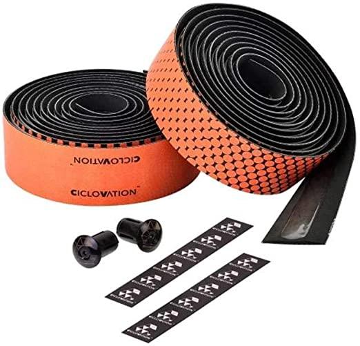 Ciclovation Leather Touch Advanced Bartape (Fusion Orange) - BUMSONTHESADDLE
