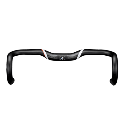 Controltech CLS FL4 Round Riser Drop Handlebar (Black) - BUMSONTHESADDLE