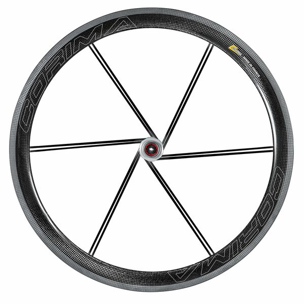 Corima MCC WS+ 47 Carbon Rim Brake Wheel (Ceramic White Outline)