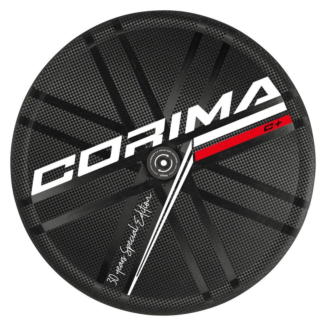 Corima Disc C+ WS Carbon Rim Brake Wheel - Shimano/Sram (Black/White Decals)