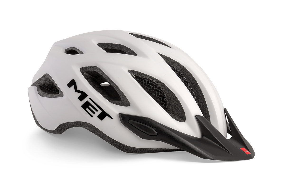 MET Crossover Hybrid Cycling Helmet (White/Matt)