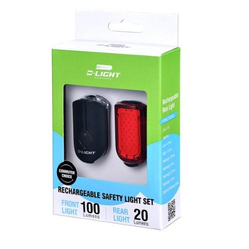 D-Light CG-217PR Combo Light Set (Black) - BUMSONTHESADDLE