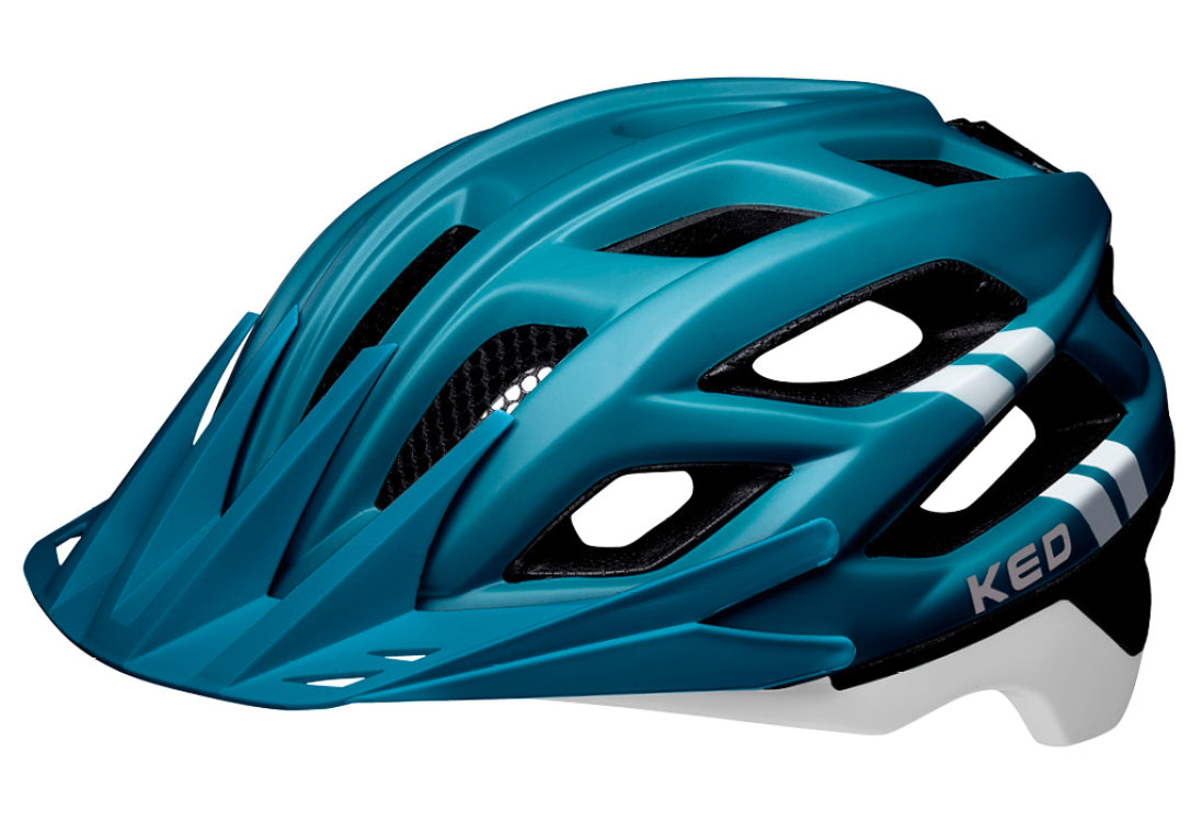 KED Companion MTB Cycling Helmet (Blue/White Matt)