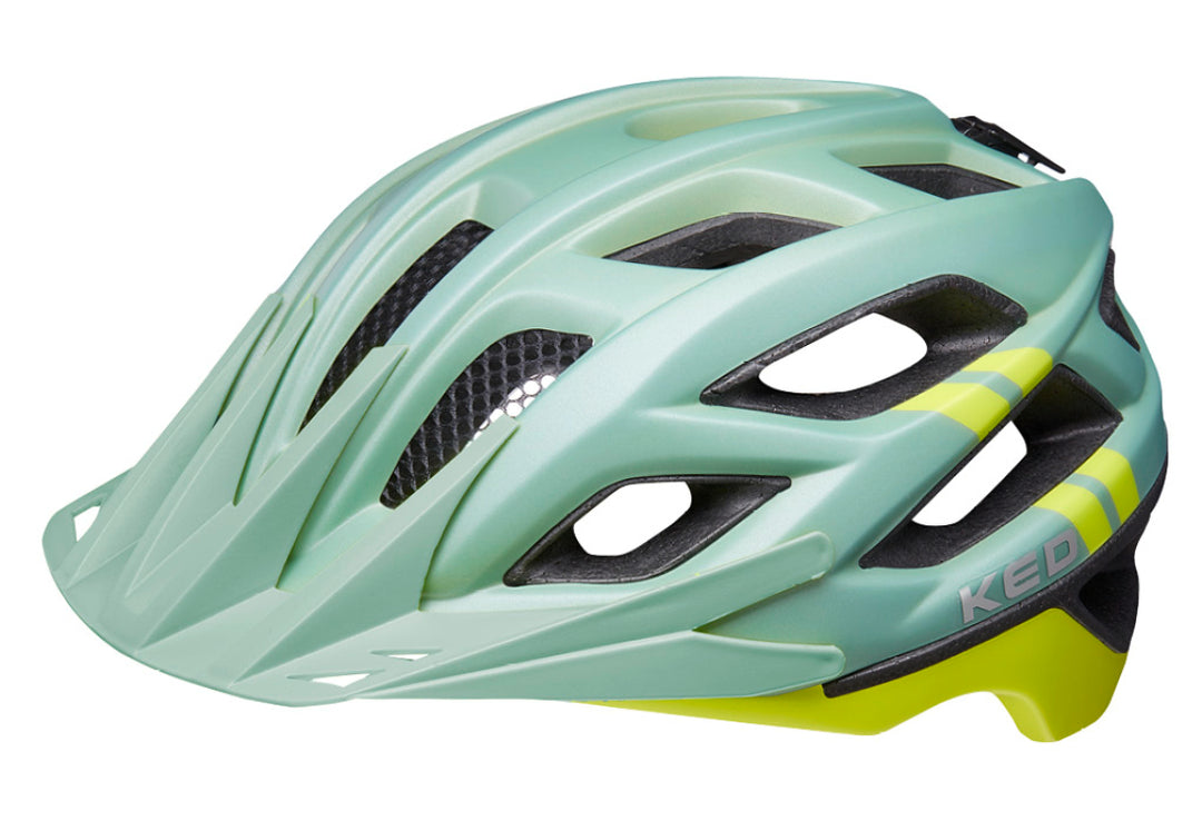 KED Companion MTB Cycling Helmet (Olive/Yellow Matt)