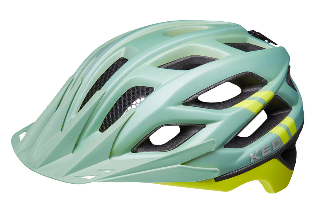 KED Companion MTB Cycling Helmet (Olive/Yellow Matt)