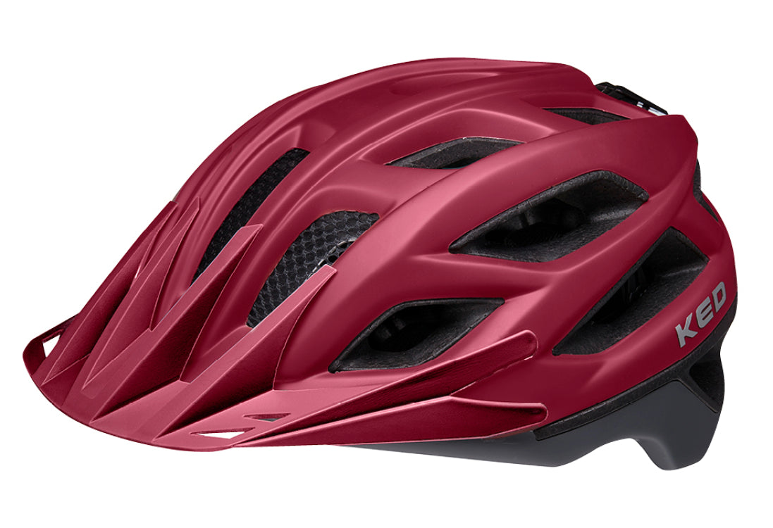 KED Companion MTB Cycling Helmet (Merlot/Grey Matt)