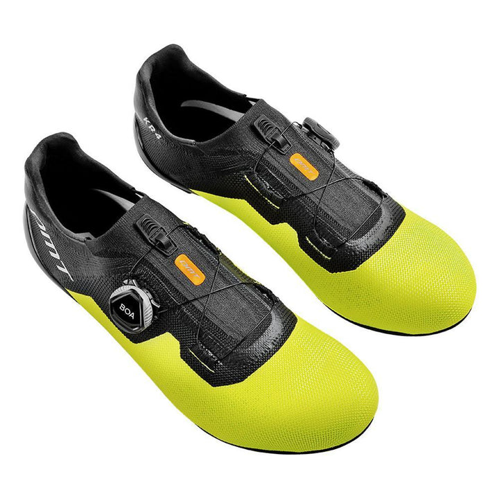 DMT KR4 Road Cycling Shoes (Black/Yellow Fluo) - BUMSONTHESADDLE
