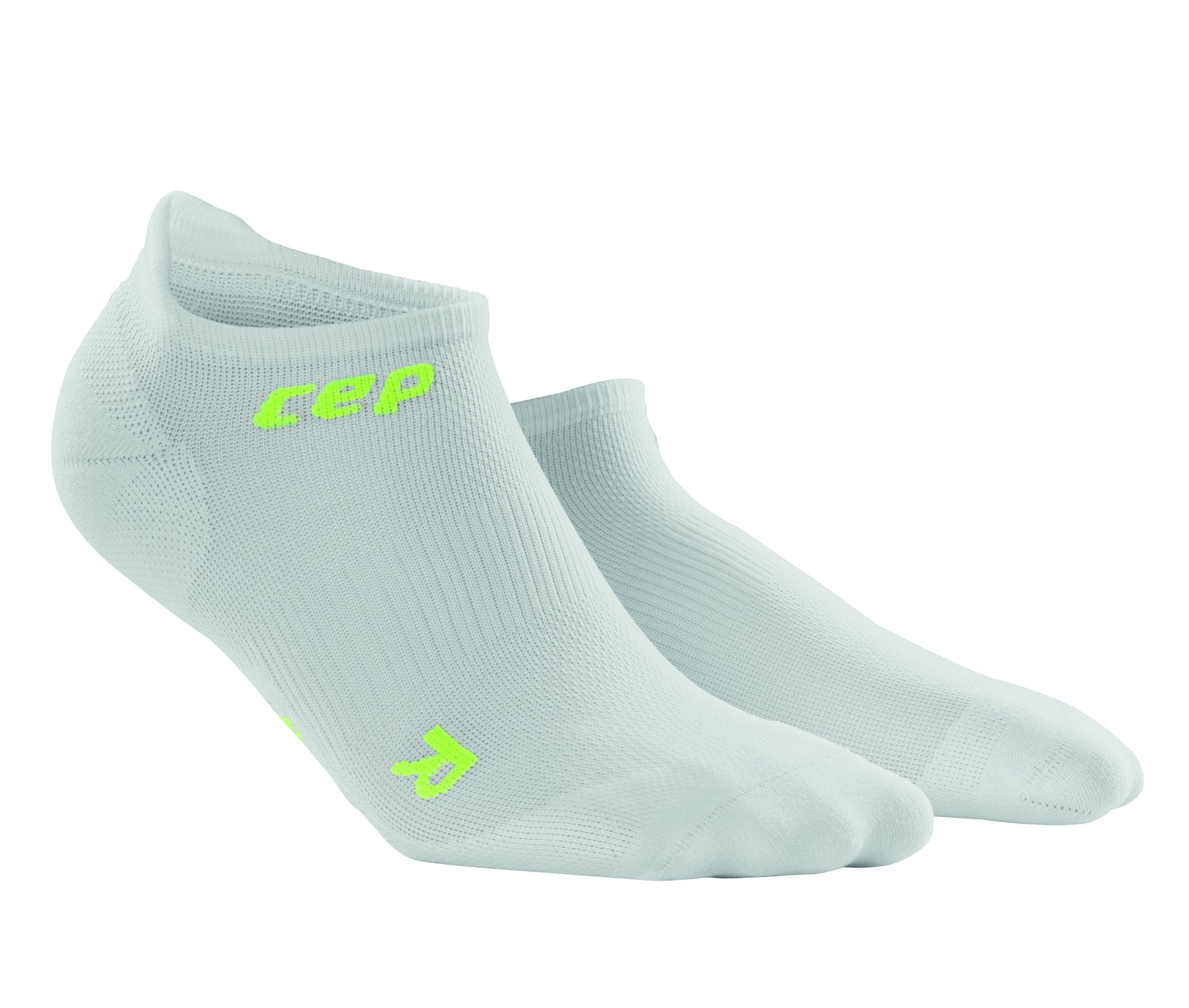 Buy CEP Dynamic+ Ultralight No Show Mens Compression Socks (White/Green)  Online
