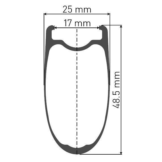 DT Swiss ARC 1400 Dicut 48 Carbon Tubeless Rim Brake Wheel - Shimano/Sram (Black) - BUMSONTHESADDLE