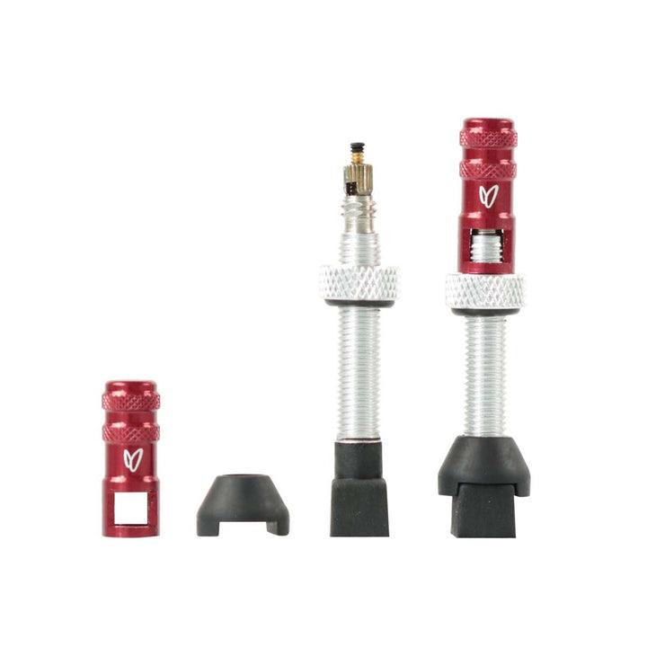Effetto Mariposa Tubeless Valves (Silver) - Pack of 2 - BUMSONTHESADDLE
