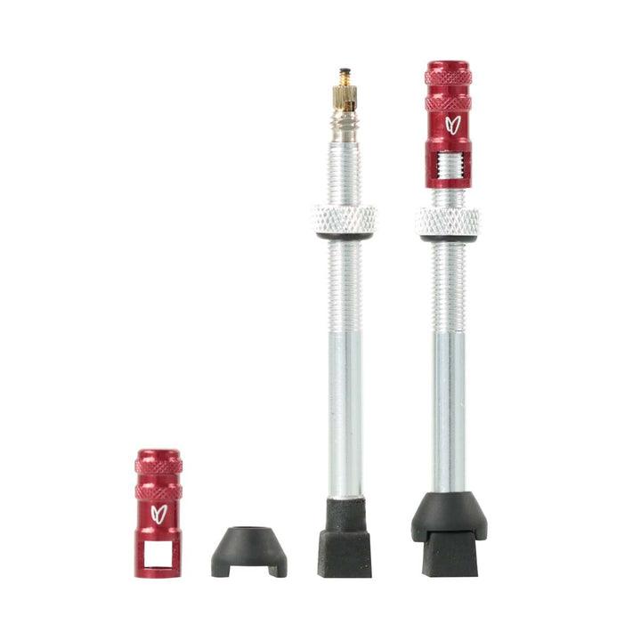 Effetto Mariposa Tubeless Valves (Silver) - Pack of 2 - BUMSONTHESADDLE