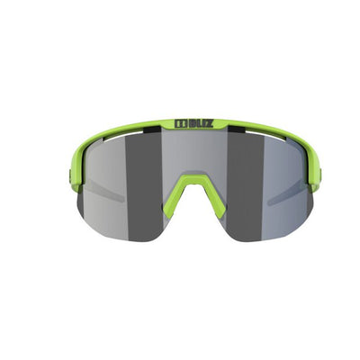 Bliz Matrix Sport Sunglasses (Smoke Silver Mirror/Matte Lime Green)