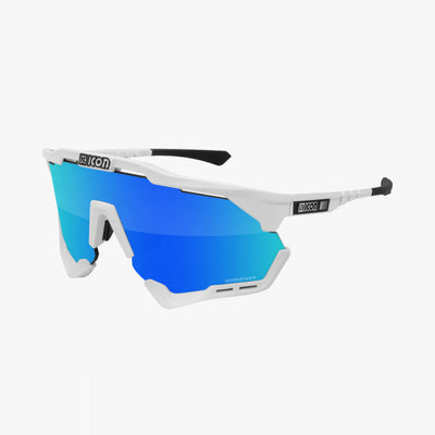 Scicon Aeroshade XL Sport Sunglasses (Multimirror Blue/White Gloss)