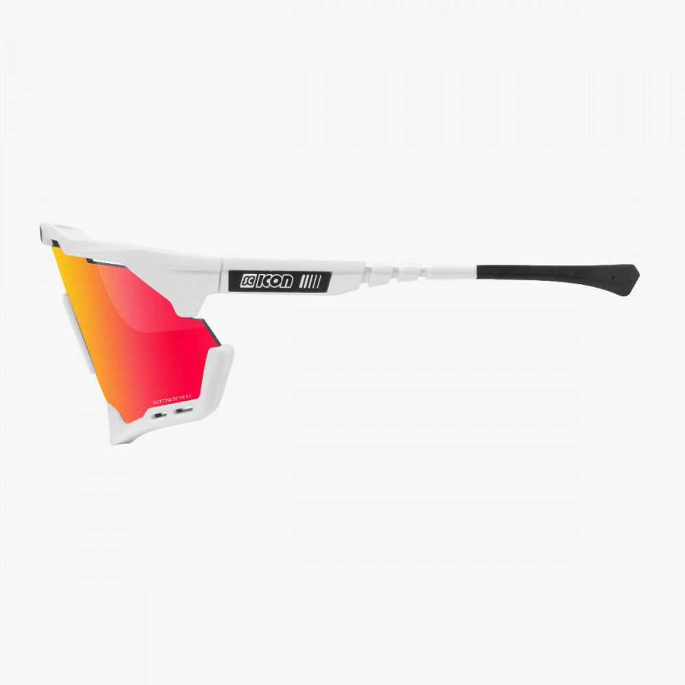Scicon Aeroshade XL Sport Sunglasses (Multimirror Red/White Gloss)