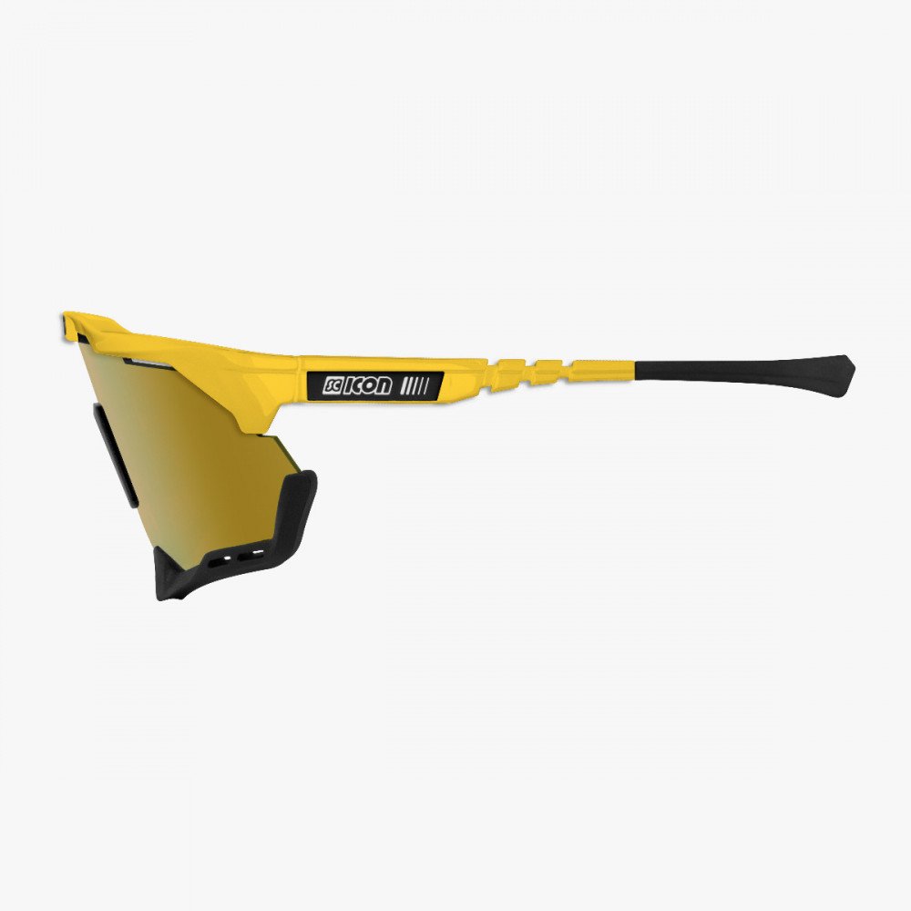 Scicon Aeroshade XL Sport Sunglasses (Multimirror Bronze/Yellow Gloss)