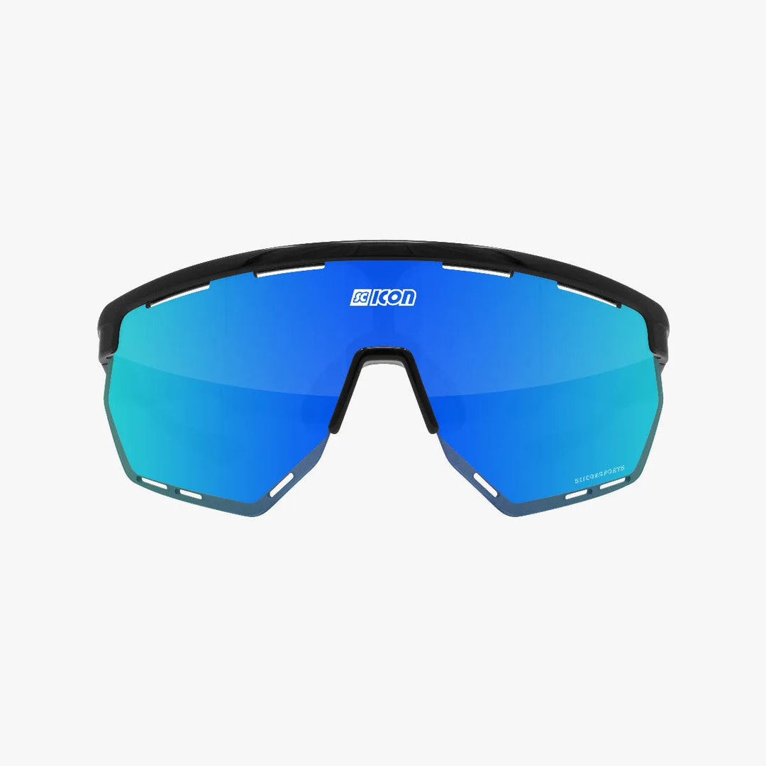 Scicon Aerowing Sport Sunglasses (Multimirror Blue/Black)