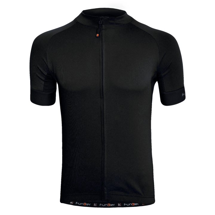Funkier Cefalu Active Mens Cycling Jersey (Black) - BUMSONTHESADDLE