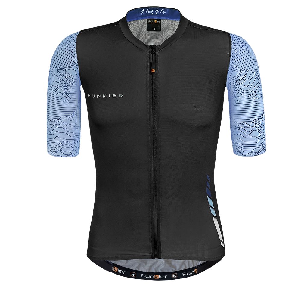 Funkier Mello Elite Mens Cycling Jersey (Blue/Black)