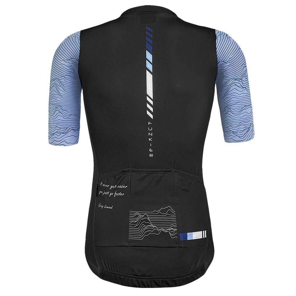 Funkier Mello Elite Mens Cycling Jersey (Blue/Black) - BUMSONTHESADDLE