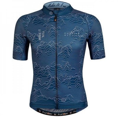 Funkier Rossini Pro Mens Cycling Jersey (Blue)