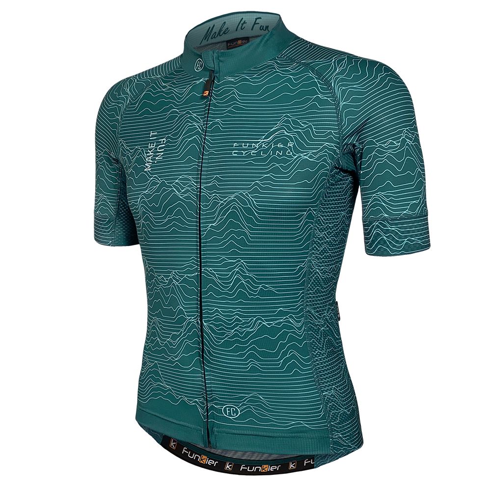 Funkier Rossini Pro Mens Cycling Jersey (Green)