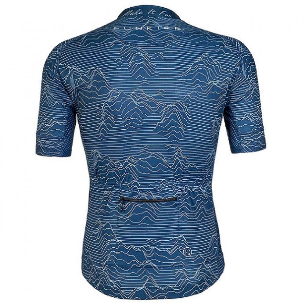 Funkier Rossini Pro Mens Cycling Jersey (Blue) - BUMSONTHESADDLE
