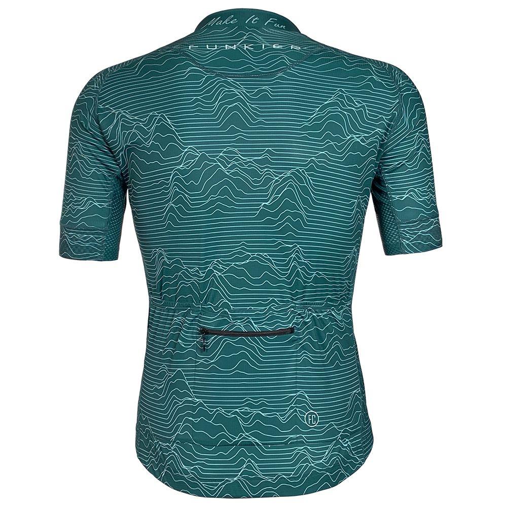 Funkier Rossini Pro Mens Cycling Jersey (Green) - BUMSONTHESADDLE