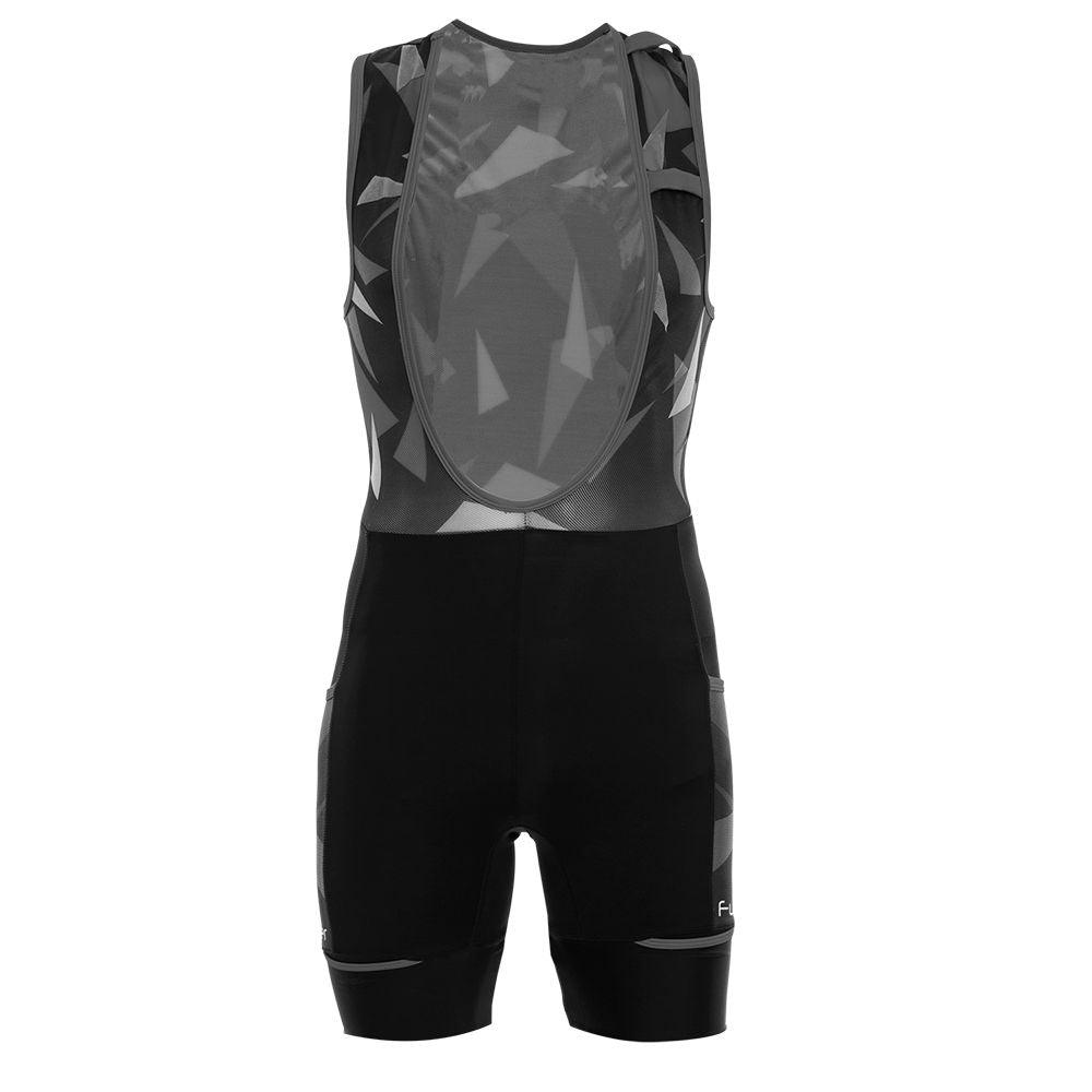 Funkier WareHouse Elite Mens Cycling Bibshorts (Black/Grey) - BUMSONTHESADDLE