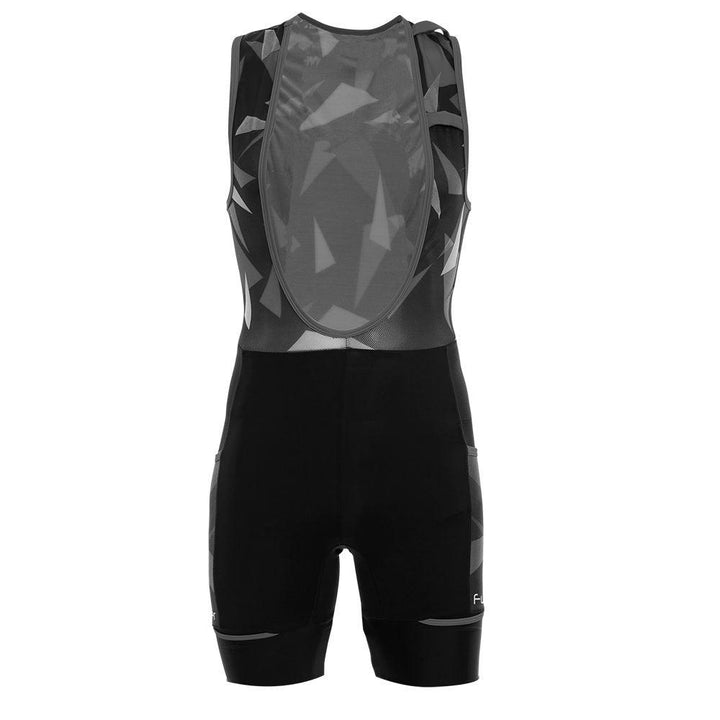 Funkier WareHouse Elite Mens Cycling Bibshorts (Black/Grey) - BUMSONTHESADDLE