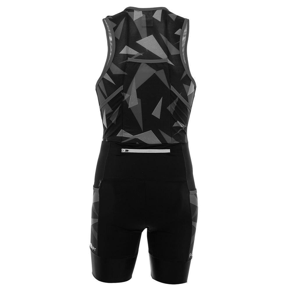 Funkier WareHouse Elite Mens Cycling Bibshorts (Black/Grey) - BUMSONTHESADDLE