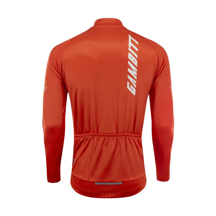 Gambitt Freddo Mens Cycling Jersey (Fiery Red) - BUMSONTHESADDLE