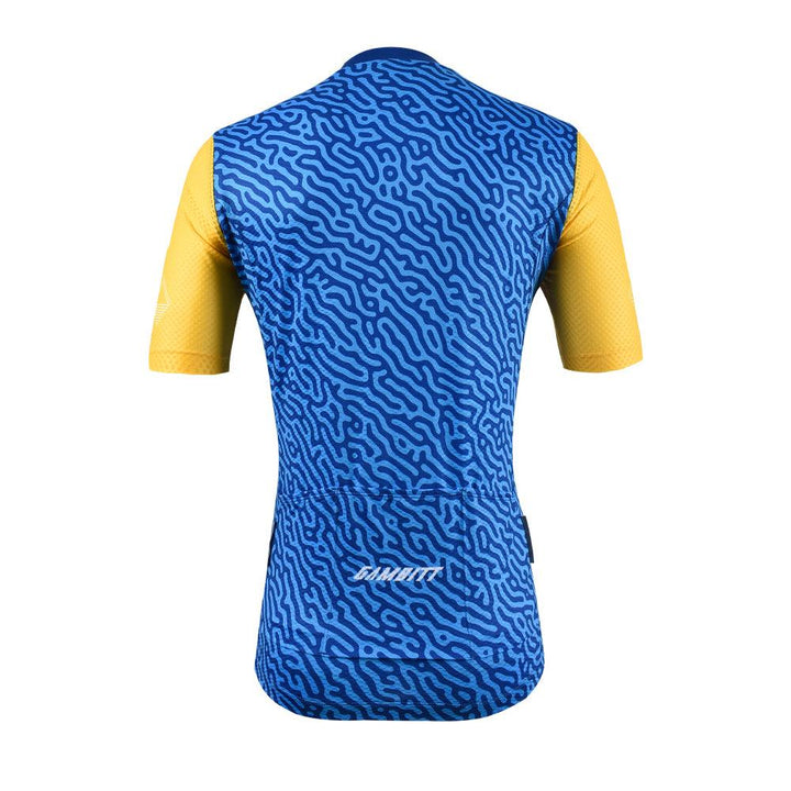 Gambitt Raptor 7 Mens Cycling Jersey (Fluo Yellow Trail) - BUMSONTHESADDLE