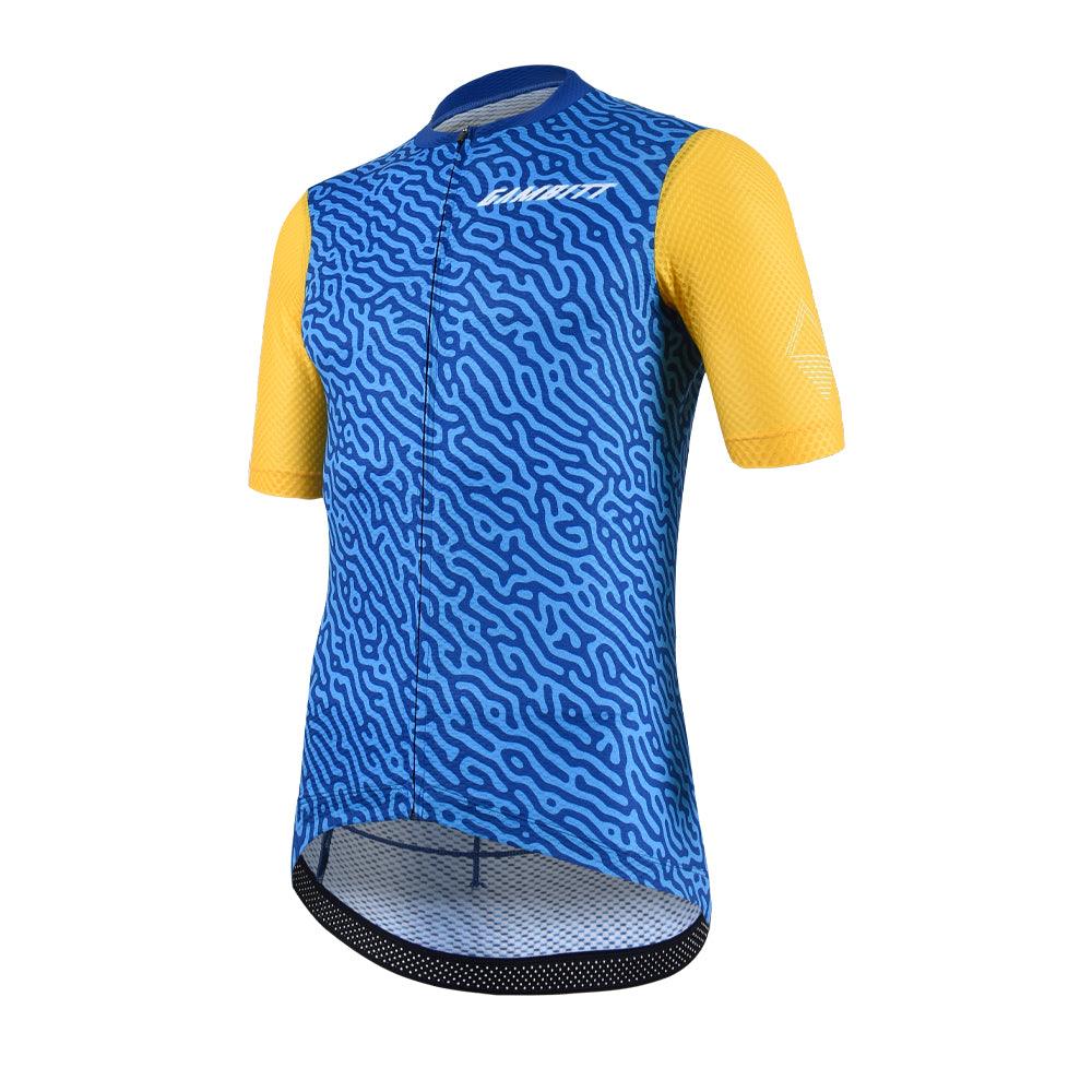 Gambitt Raptor 7 Mens Cycling Jersey (Fluo Yellow Trail) - BUMSONTHESADDLE