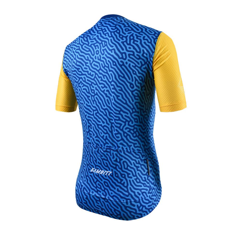 Gambitt Raptor 7 Mens Cycling Jersey (Fluo Yellow Trail) - BUMSONTHESADDLE