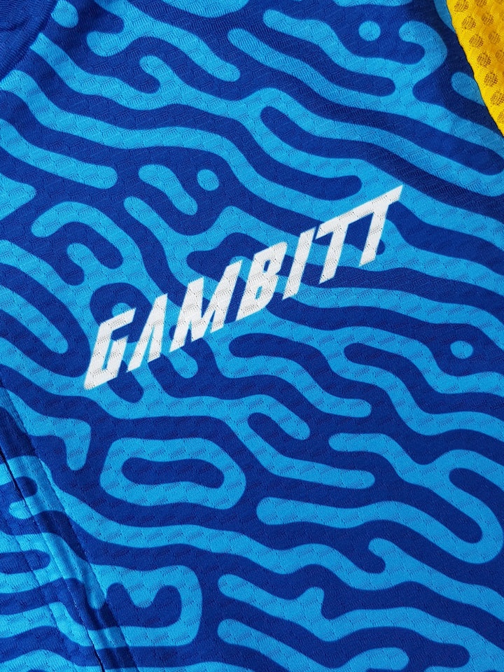 Gambitt Raptor 7 Mens Cycling Jersey (Fluo Yellow Trail) - BUMSONTHESADDLE