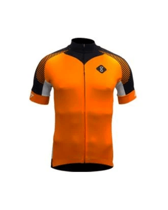 Gambitt Reckon Mens Cycling Jersey (Orange/Black) - BUMSONTHESADDLE