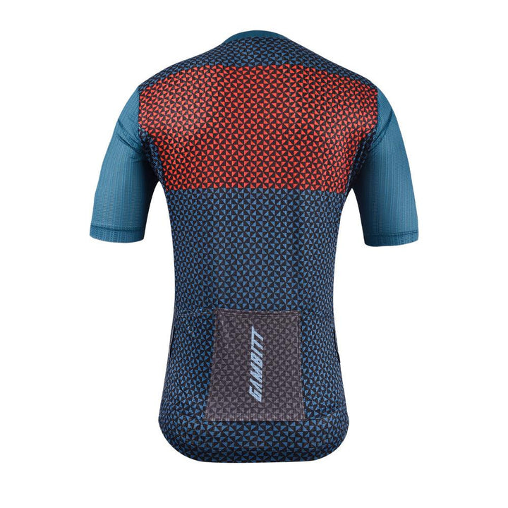 Gambitt Scalata Mens Cycling Jersey (Red Mosaic) - BUMSONTHESADDLE