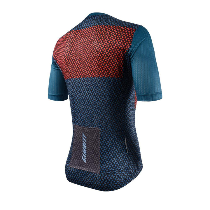 Gambitt Scalata Mens Cycling Jersey (Red Mosaic) - BUMSONTHESADDLE