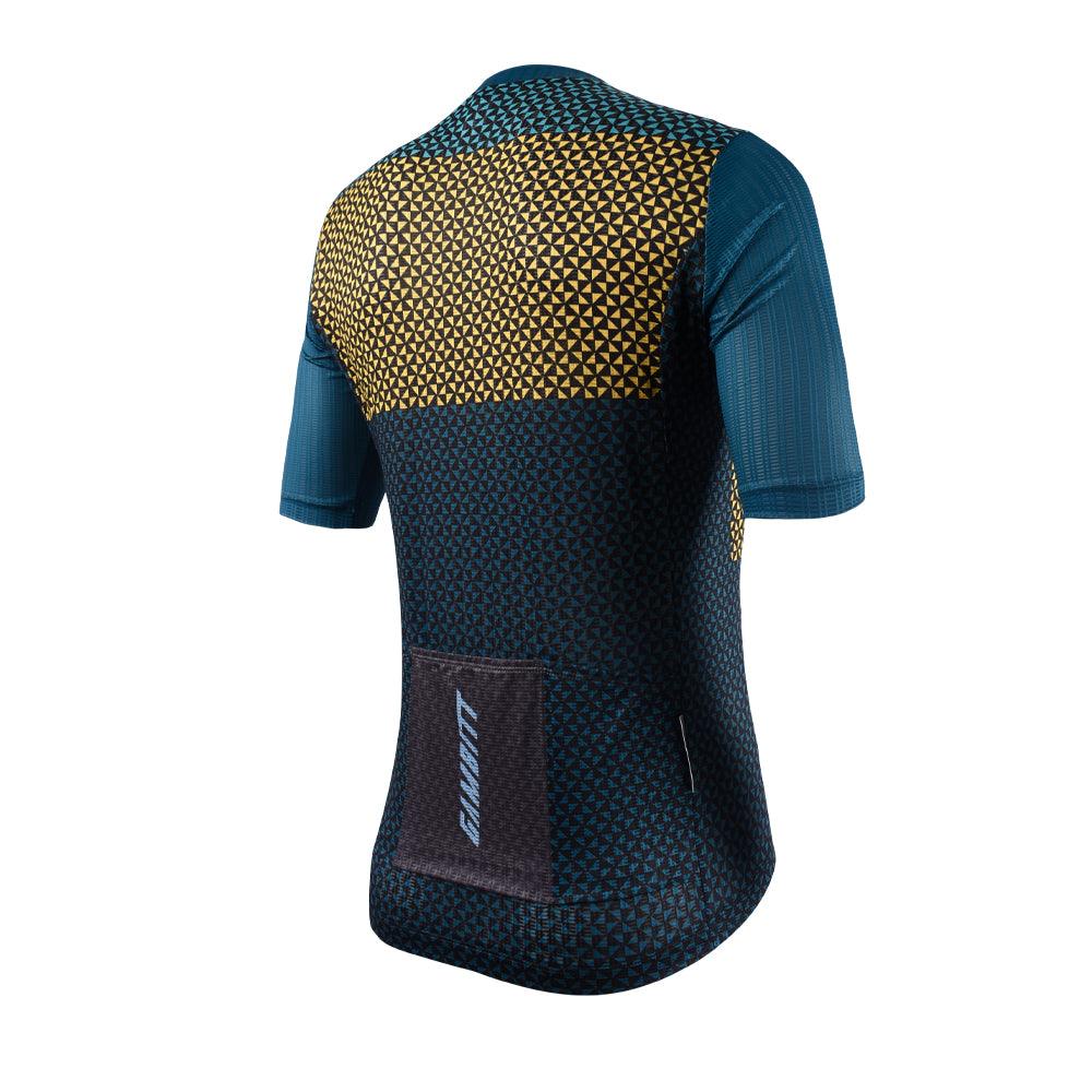 Gambitt Scalata Mens Cycling Jersey (Yellow Mosaic) - BUMSONTHESADDLE