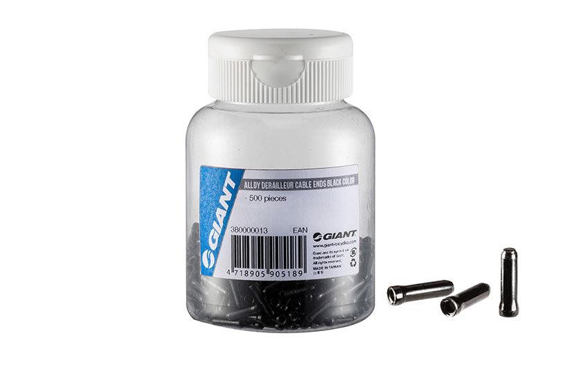 Giant Alloy Derailleur Cable End Crimps (Black) - BUMSONTHESADDLE