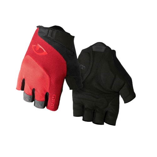 Giro Bravo Gel Mens Cycling Gloves (Bright Red) - BUMSONTHESADDLE