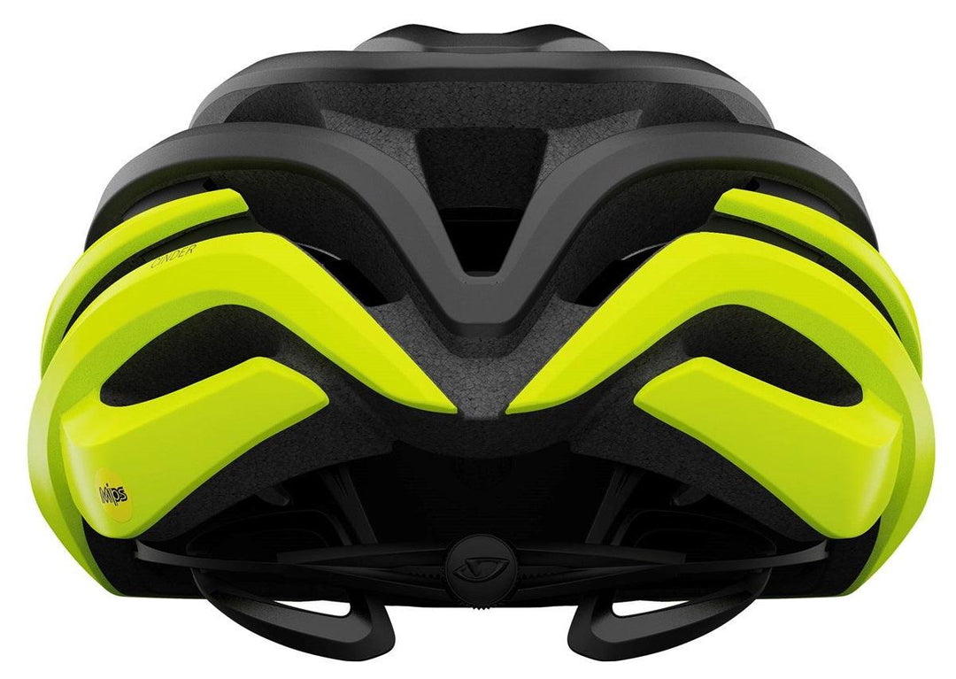 Giro Cinder MIPS Road Cycling Helmet (Matte Black Fade/Highlight Yellow) - BUMSONTHESADDLE