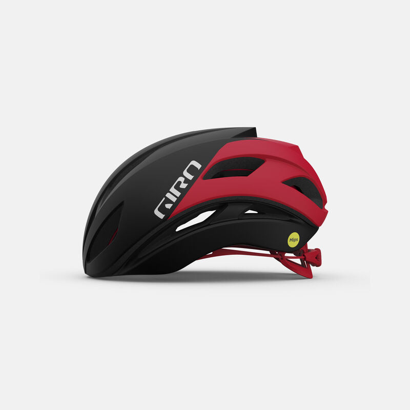 Giro Eclipse Spherical MIPS Road Cycling Helmet (Matte Black/White/Bright Red)