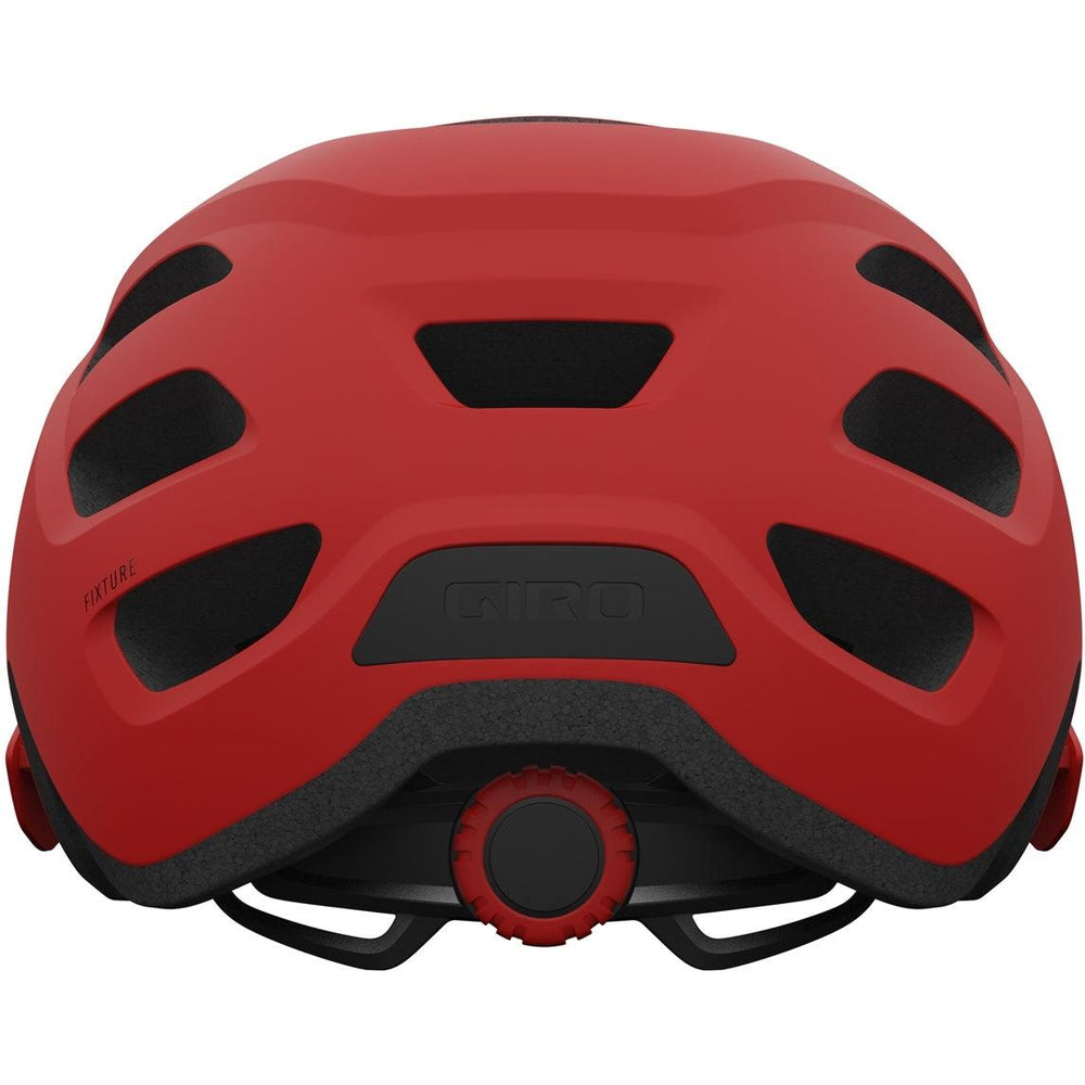 Giro Fixture MTB Cycling Helmet (Matte Trim Red) - BUMSONTHESADDLE